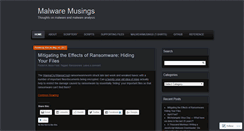 Desktop Screenshot of malwaremusings.com